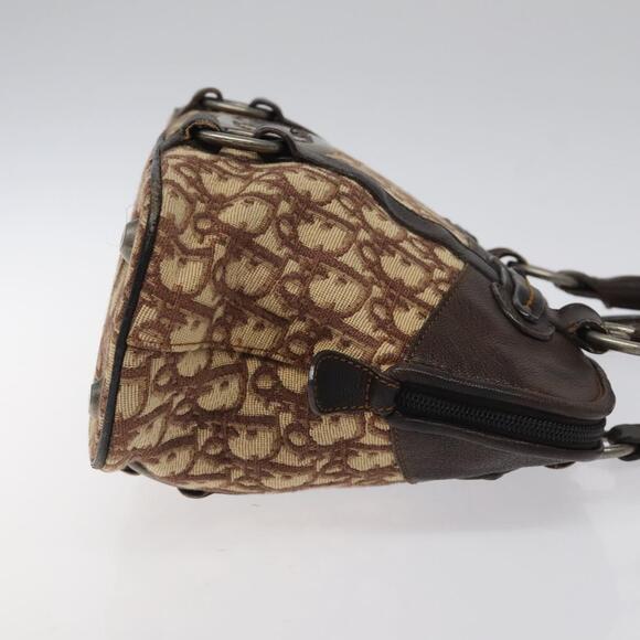 DIOR Trotter Canvas Hand Bag Brown - Picture 4 of 13